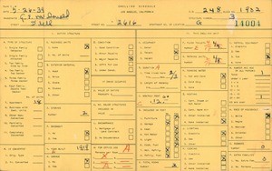 WPA household census for 2616 IDELL, Los Angeles