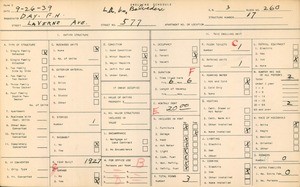 WPA household census for 577 LA VERNE AVE, Los Angeles County