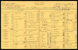 WPA household census for 1700 GRIFFITH AVE, Los Angeles