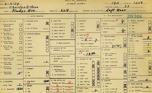 WPA household census for 624 GLADYS, Los Angeles