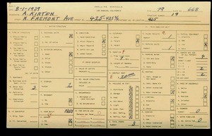 WPA household census for 425 N FREMONT, Los Angeles