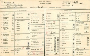 WPA household census for 1306 WEST R STREET, Los Angeles County