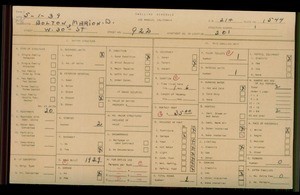 WPA household census for 922 W 30TH ST, Los Angeles