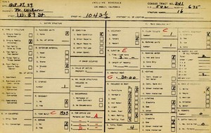 WPA household census for 1042 W 57TH, Los Angeles