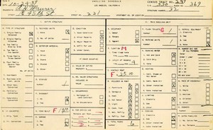 WPA household census for 221 E 45TH, Los Angeles