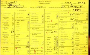 WPA household census for 345 S FLOWER, Los Angeles