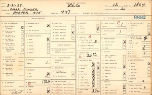 WPA household census for 447 Harper Avenue, Los Angeles County