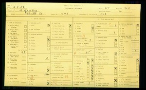 WPA household census for 1343 SHATTO ST, Los Angeles