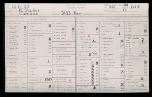 WPA household census for 3133 S CAROLINE, Los Angeles County