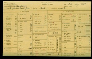 WPA household census for 1272 ELYSIAN PARK AVENUE, Los Angeles