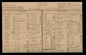 WPA household census for 939 W 84TH ST, Los Angeles County