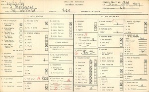 WPA household census for 855 WEST 65TH STREET, Los Angeles County