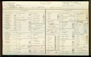 WPA household census for 4207 DALTON AVENUE, Los Angeles County