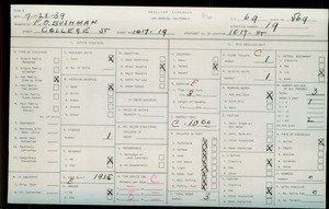 WPA household census for 1017 COLLEGE ST, Los Angeles