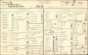 WPA household census for 521 SAN JUAN AVE, Los Angeles County