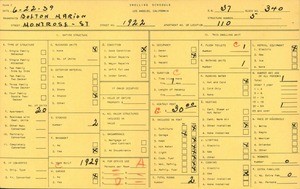 WPA household census for 1922 MONTROSE STREET, Los Angeles
