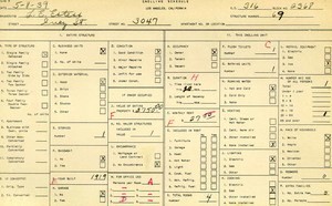 WPA household census for 3047 INEZ, Los Angeles