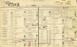 WPA household census for 1240 E 43RD, Los Angeles