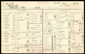 WPA household census for 1104 CABRILLO AVE, Los Angeles County