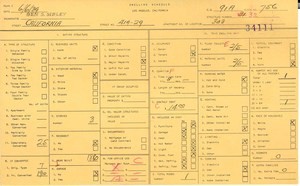 WPA household census for 419 CALIFORNIA, Los Angeles