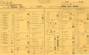 WPA household census for 1143 S GRAND, Los Angeles