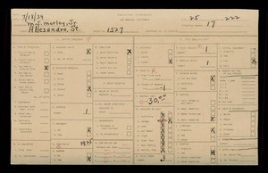 WPA household census for 1527 ALLESANDRO STREET, Los Angeles