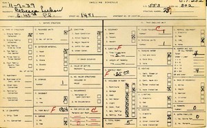 WPA household census for 1491 E 43RD, Los Angeles