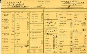 WPA household census for 105 E VERNON, Los Angeles