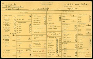 WPA household census for 1306 E 17TH ST, Los Angeles