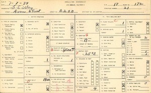 WPA household census for 2200 AVON STREET, Los Angeles