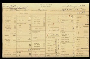 WPA household census for 735 MAPLE, Los Angeles