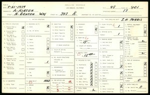 WPA household census for 347 N BENTON WAY, Los Angeles