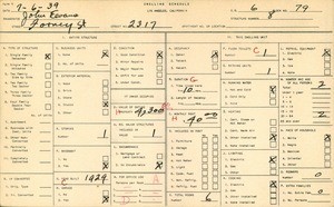 WPA household census for 2317 FORNEY STREE, Los Angeles