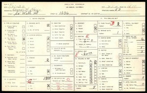 WPA household census for 1634 SOUTH WALL STREET, Los Angeles