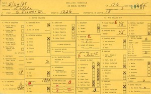 WPA household census for 1236 S FLOWER, Los Angeles