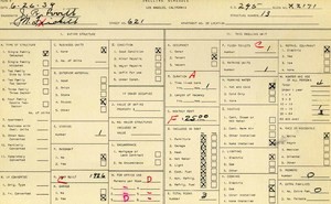 WPA household census for 621 N FICKETT, Los Angeles