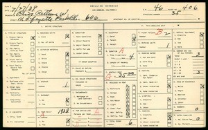 WPA household census for 606 N LA FAYETTE PARK PL, Los Angeles