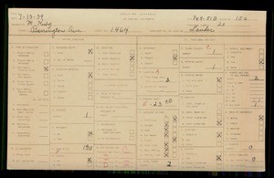 WPA household census for 1464 BARRINGTON AVENUE, Los Angeles County