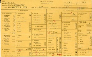 WPA household census for 419 S GRAND, Los Angeles