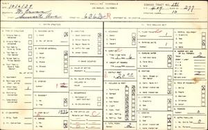 WPA household census for 636 1/2 SUNSET AVE, Los Angeles County