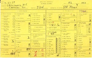 WPA household census for 734 N CASTELAR, Los Angeles