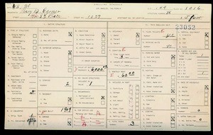 WPA household census for 1027 W 8TH, Los Angeles