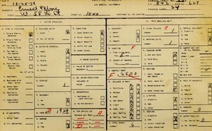 WPA household census for 1040 W 55TH, Los Angeles