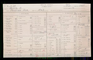WPA household census for 1943 PONTIUS, Los Angeles
