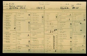 WPA household census for 1329 KELLAM AVENUE, Los Angeles