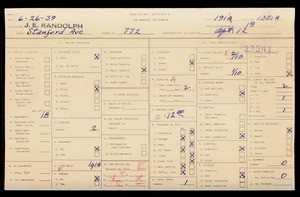 WPA household census for 772 STANFORD, Los Angeles