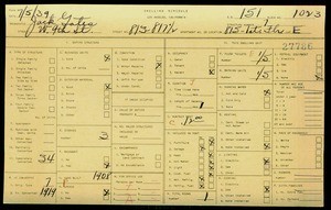 WPA household census for 813 W 9 ST, Los Angeles