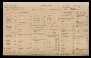 WPA household census for 1933 W 3RD ST, Los Angeles