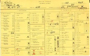 WPA household census for 635 W 4TH, Los Angeles