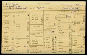 WPA household census for 420 N FREMONT, Los Angeles